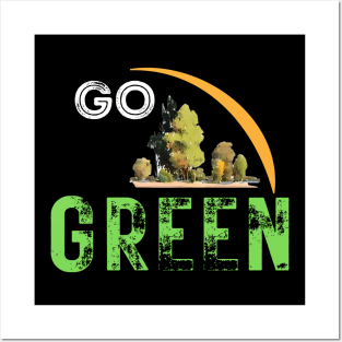 Go Green Posters and Art